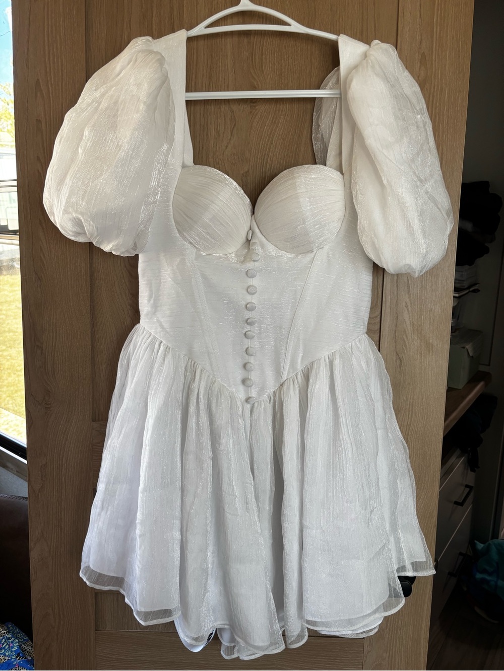Adeirlina NWT Viral Here Comes The Sun Dress Size S Summer Mini Bridal Corset - Picture 3 of 8